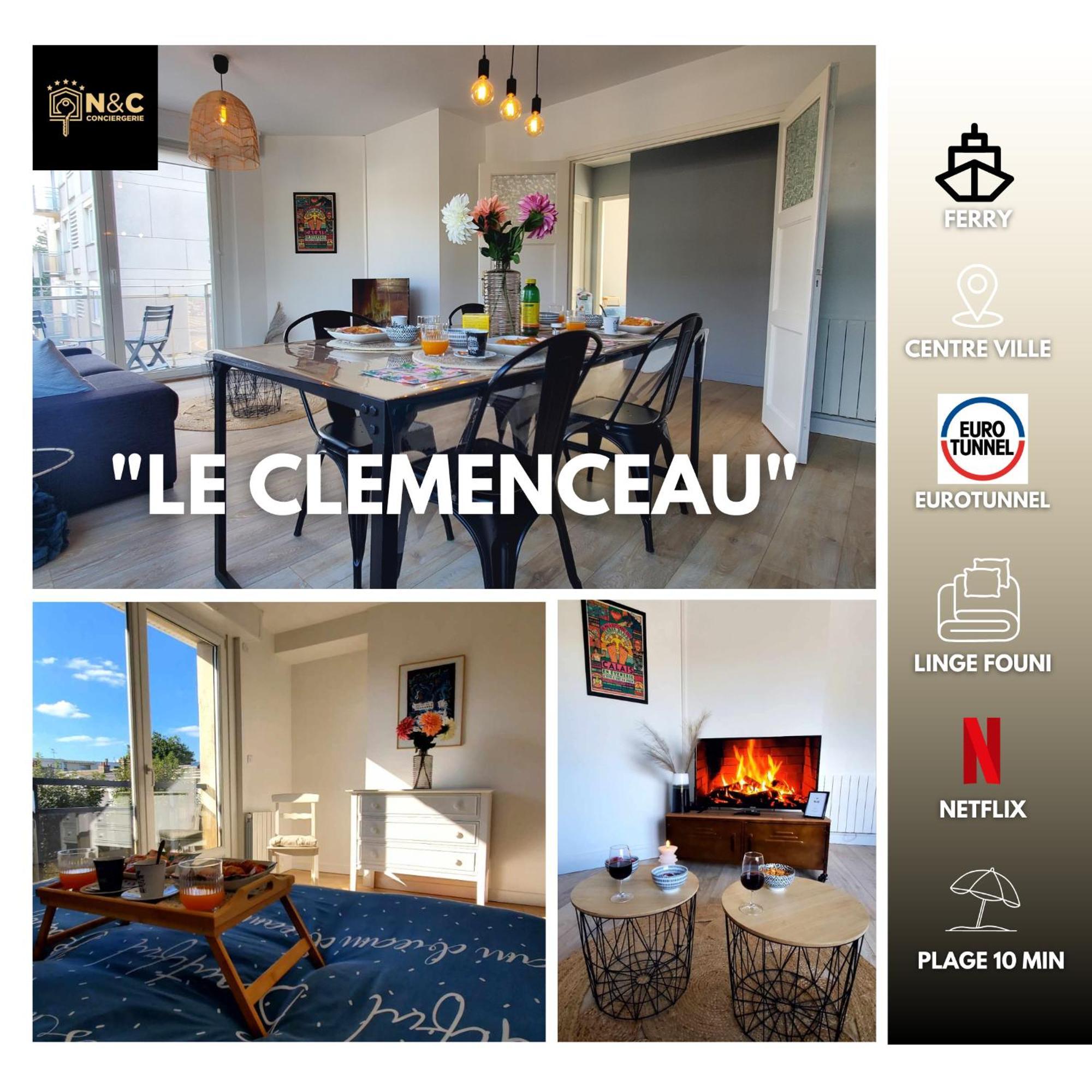 Le Clemenceau Appart-Calais Nord-Balcon-Plage Exterior photo
